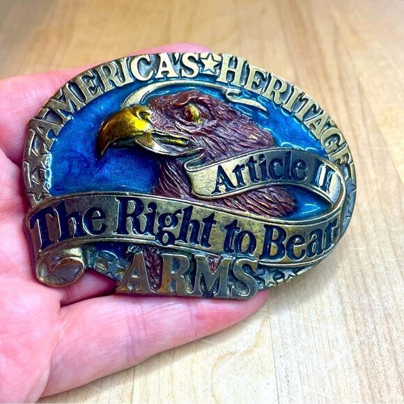 America’s Heritage Other - America's Heritage Right To Bear Arms Belt Buckle Great American Company
